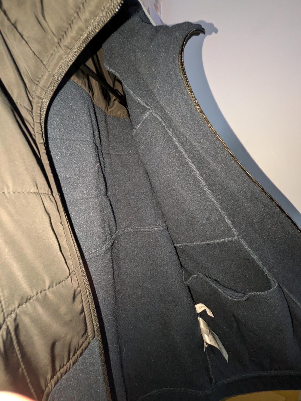 Calvin Klein Navy and Black Hybrid Performance Jacket - Picture 6 of 14